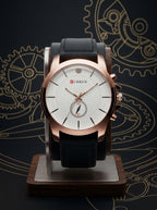 Curren Classic Rose Gold – Premium Leather Strap Watch