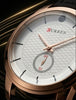 Curren Classic Rose Gold – Premium Leather Strap Watch