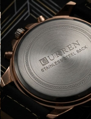 Curren Classic Rose Gold – Premium Leather Strap Watch