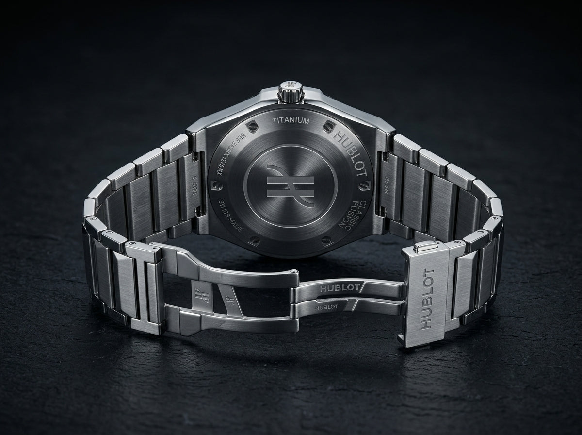 Sculpted Stainless Steel Luxury Watch