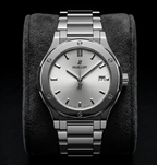 Sculpted Stainless Steel Luxury Watch