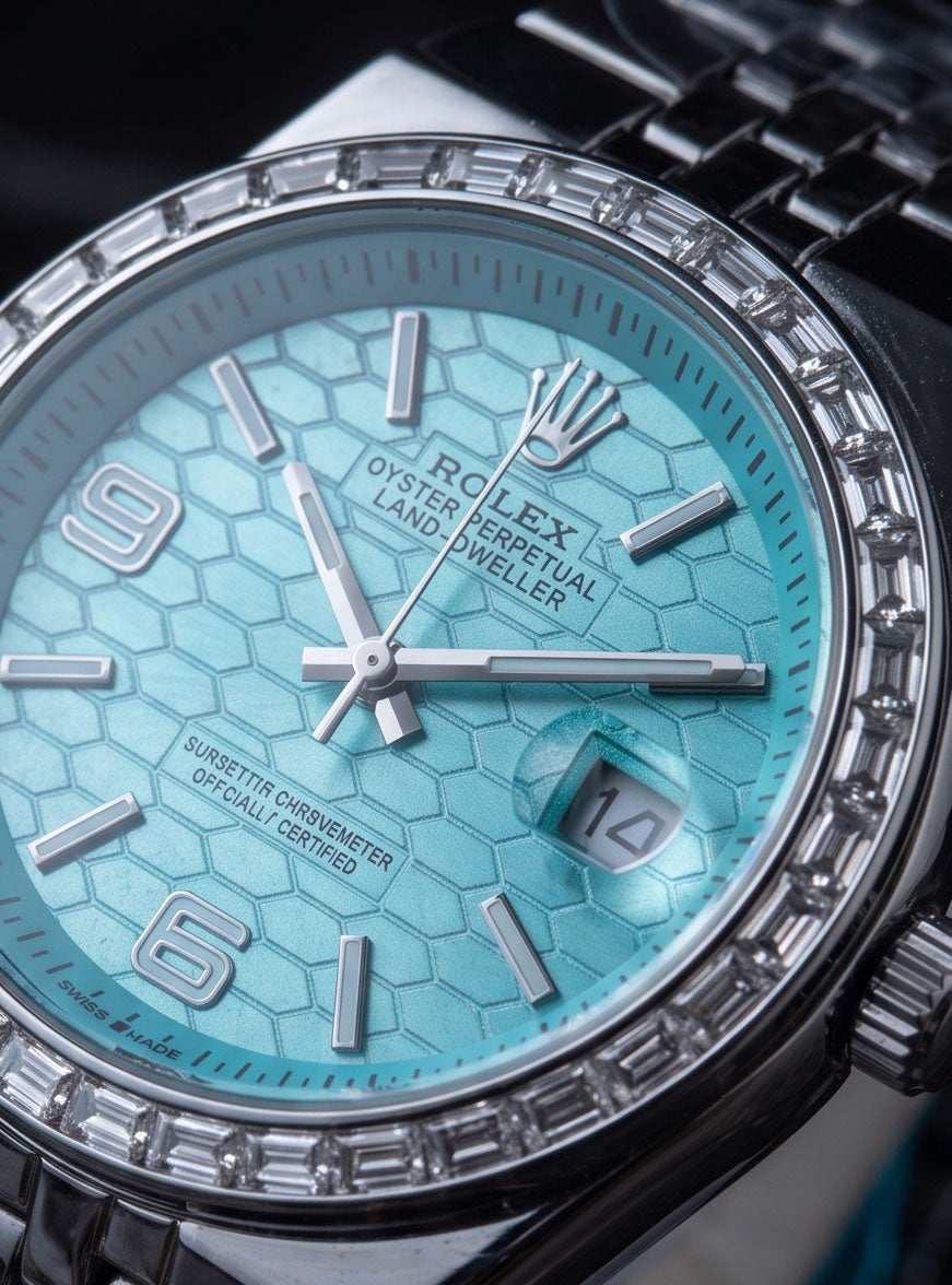 Luxury Ice Blue Men's Watch